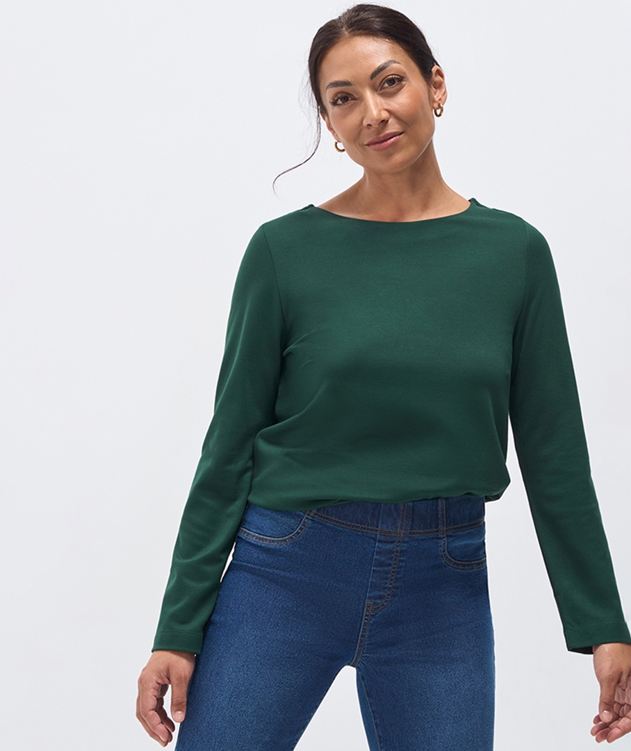 Boxy Ponte Top