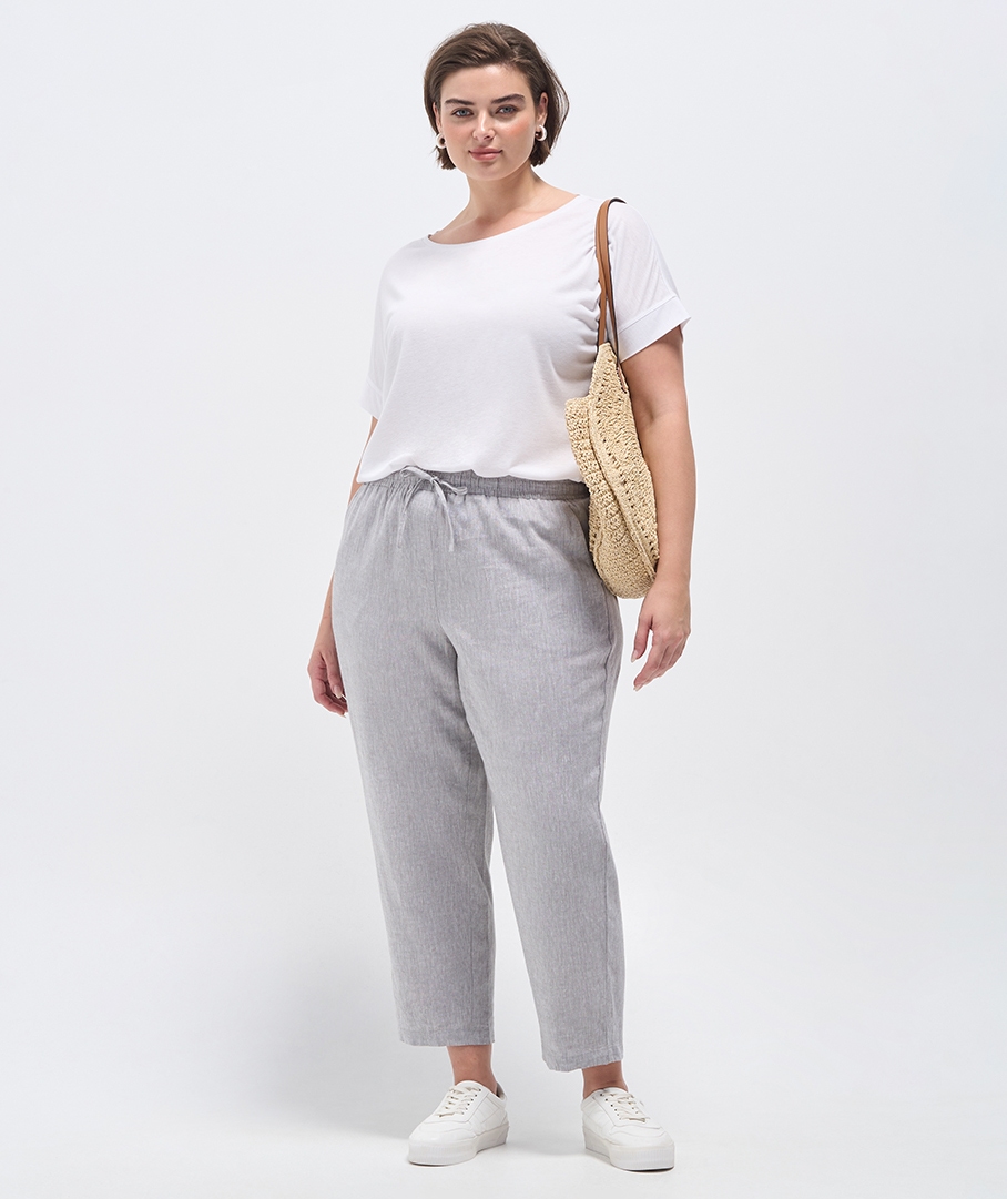 Linen Blend Relaxed Pant
