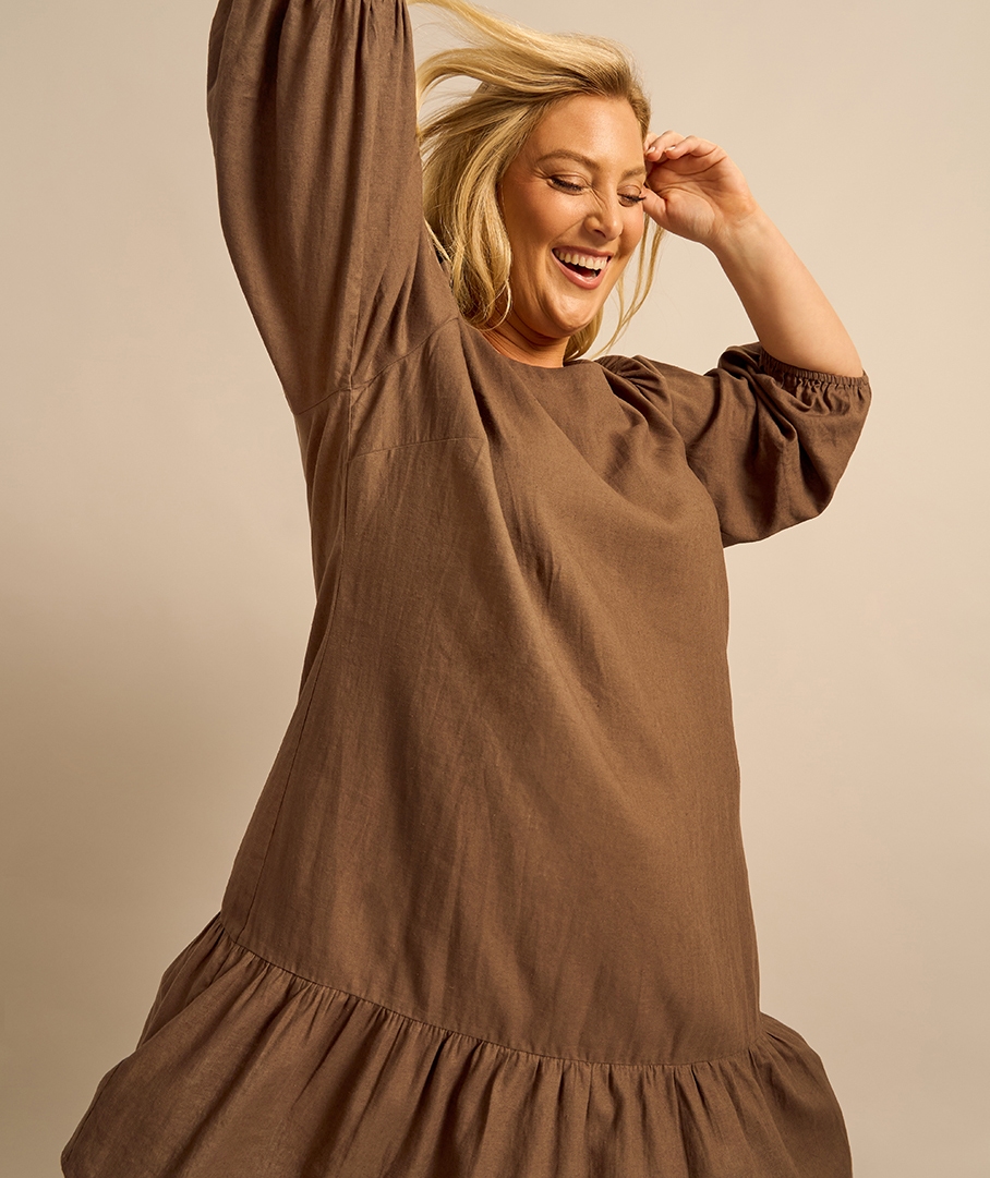 Linen Blend Dress