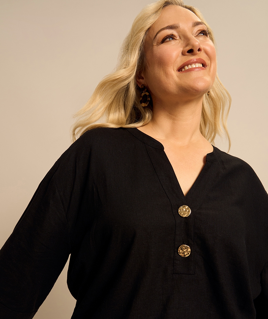 Linen Blend Top