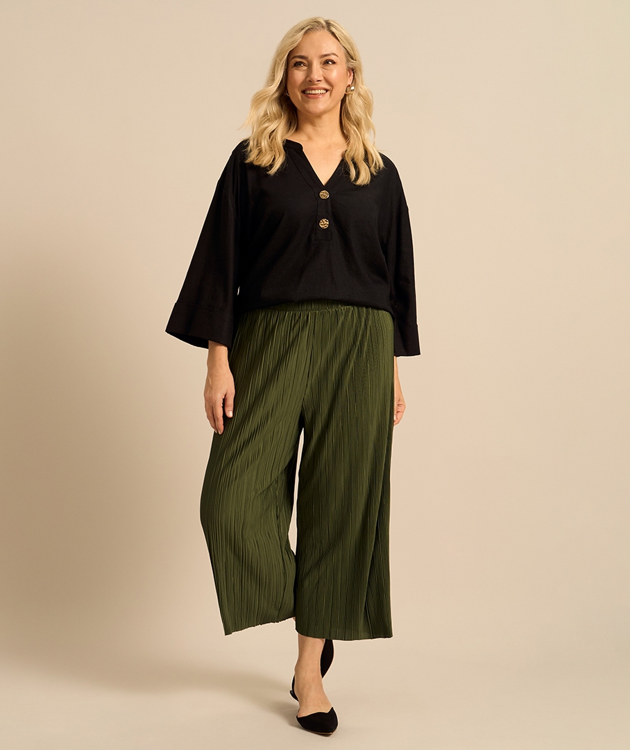 Plisse Pant