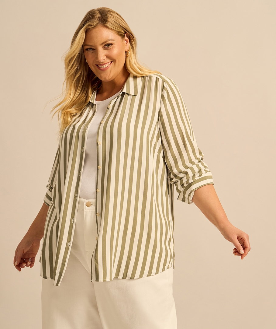 Viscose Stripe Shirt