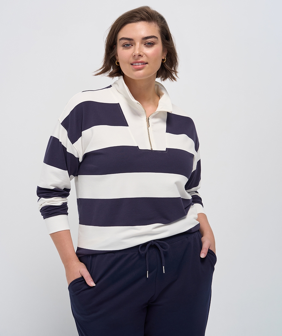 Lightweight Half-Zip Sweatshirt