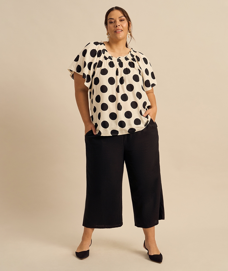 Viscose Spot Top