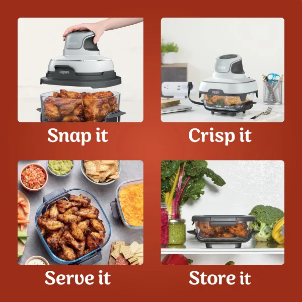 Ninja Crispi 3-in-1 Portable Glass Air Fryer Cooking System