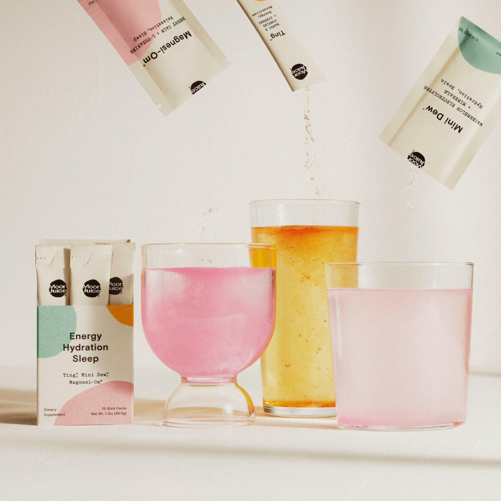 Cellular Waters Sticks Ting, Mini Dew & Magnesi-Om For Energy, Hydration & Sleep