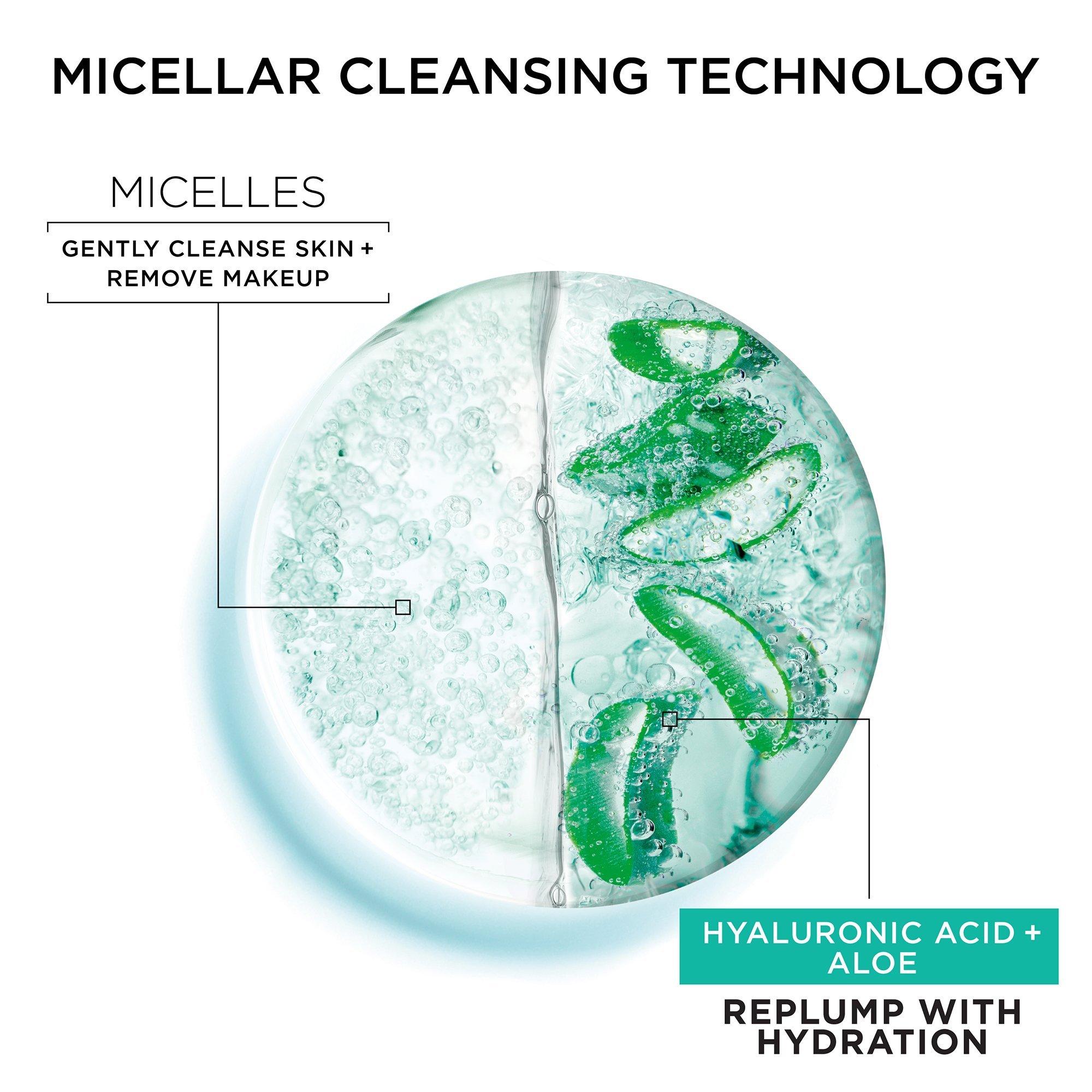 SkinActive Micellar Replumping Hyaluronic Acid Micellar Water - 13.5 oz