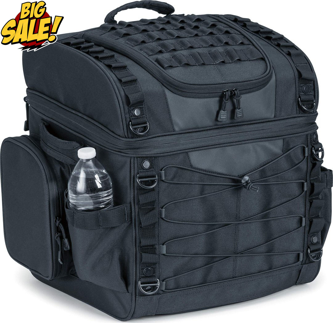 Features a full mounting strap kit for a variety of mounting options and a quick-mount sissy bar strap design