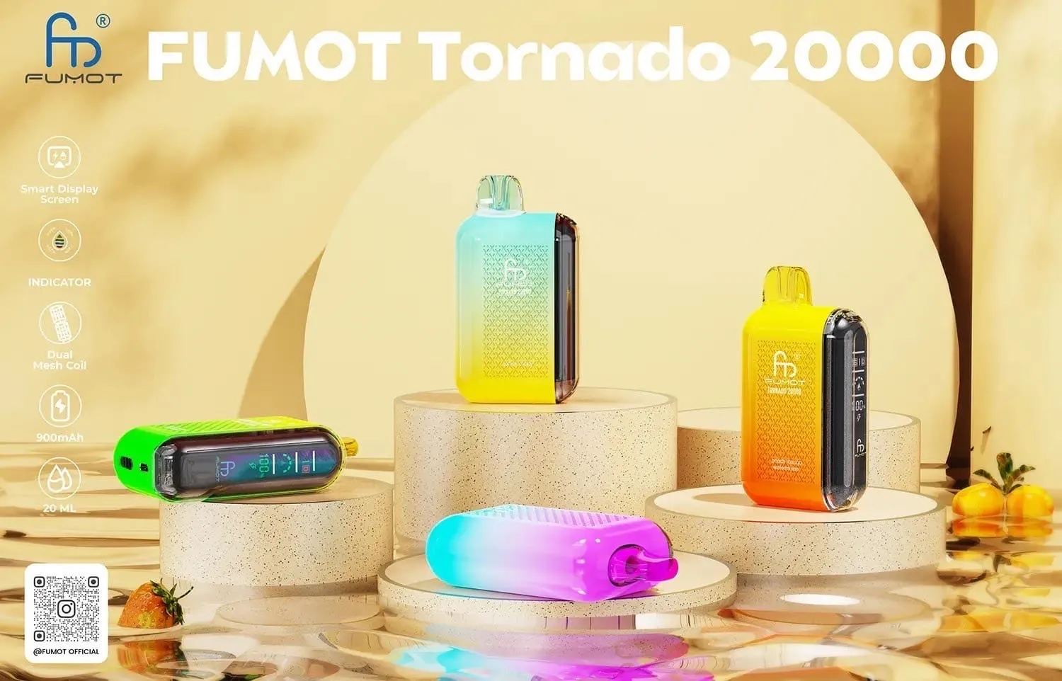 Fumot Tornado 20000 Puffs - Cherry Cola