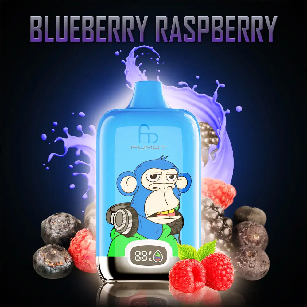 Fumot Tornado Digital Box 12000 Puffs - Blueberry Raspberry
