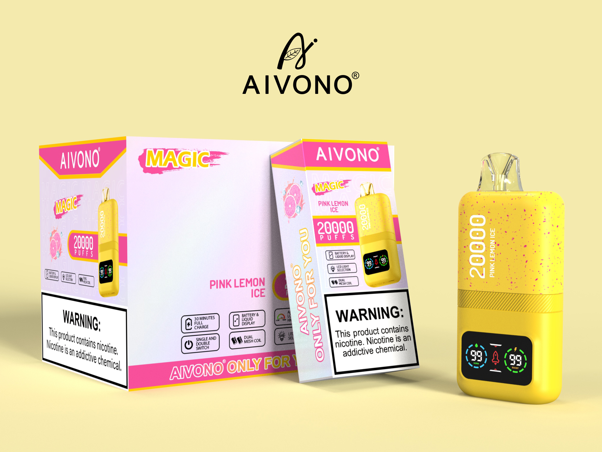 Best Aivono Aim Magic 20000 Puffs Electronic Cigarette Disposable Vapes with Nic