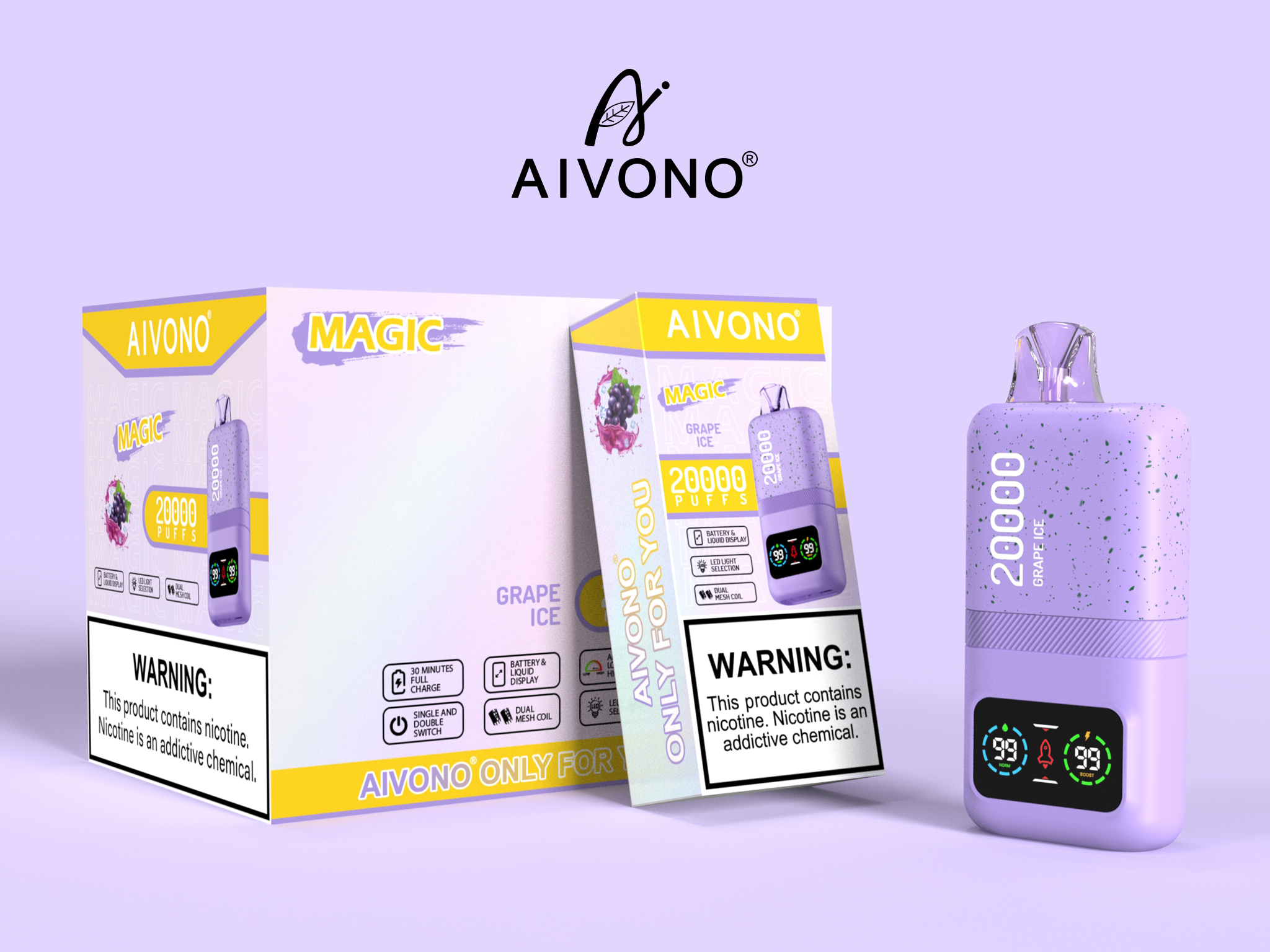 Best Aivono Aim Magic 20000 Puffs Electronic Cigarette Disposable Vapes with Nic