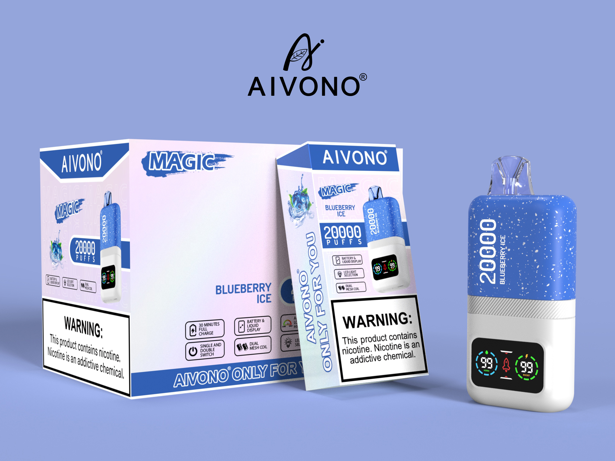 Best Aivono Aim Magic 20000 Puffs Electronic Cigarette Disposable Vapes with Nic