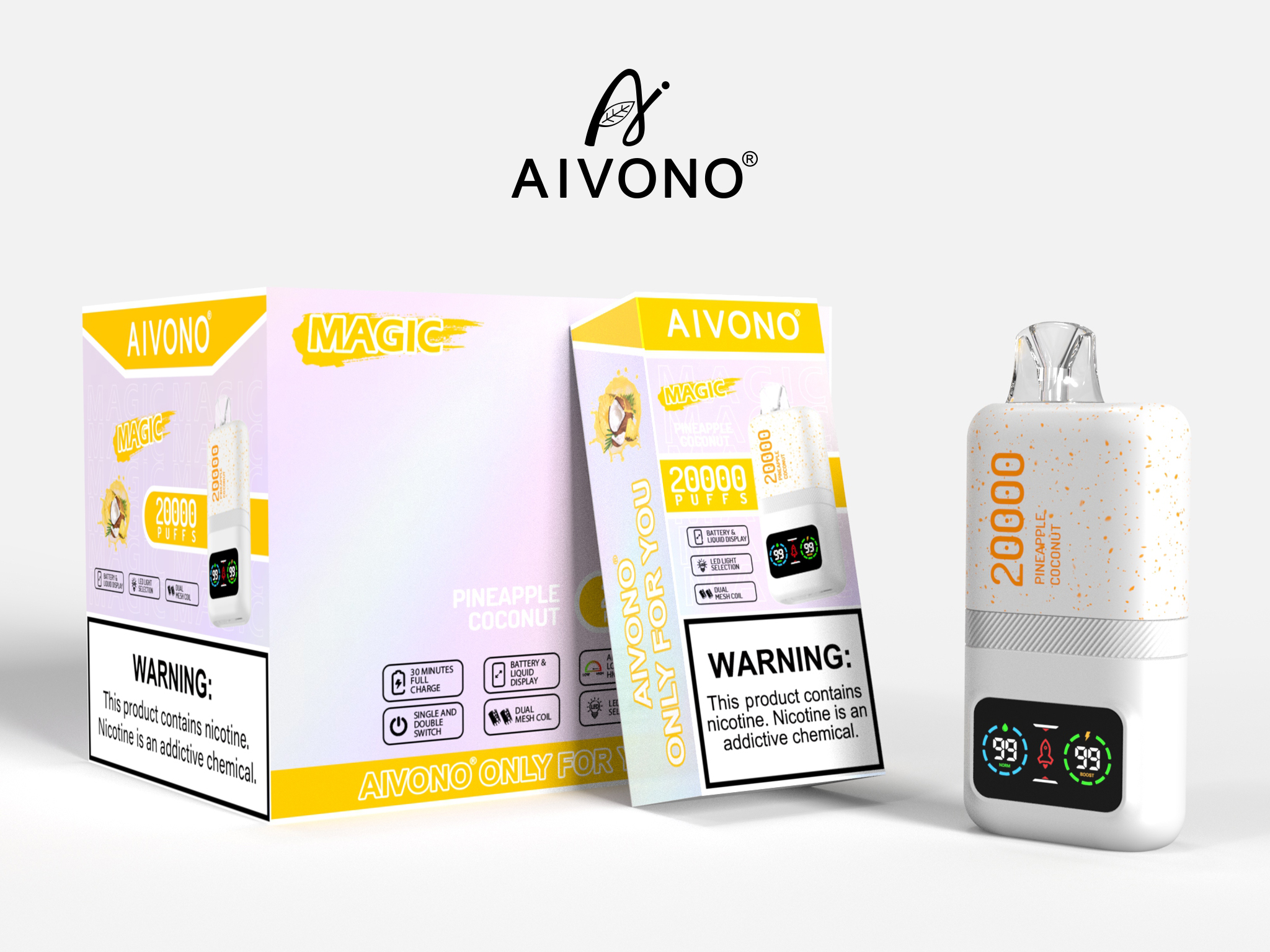 Best Aivono Aim Magic 20000 Puffs Electronic Cigarette Disposable Vapes with Nic