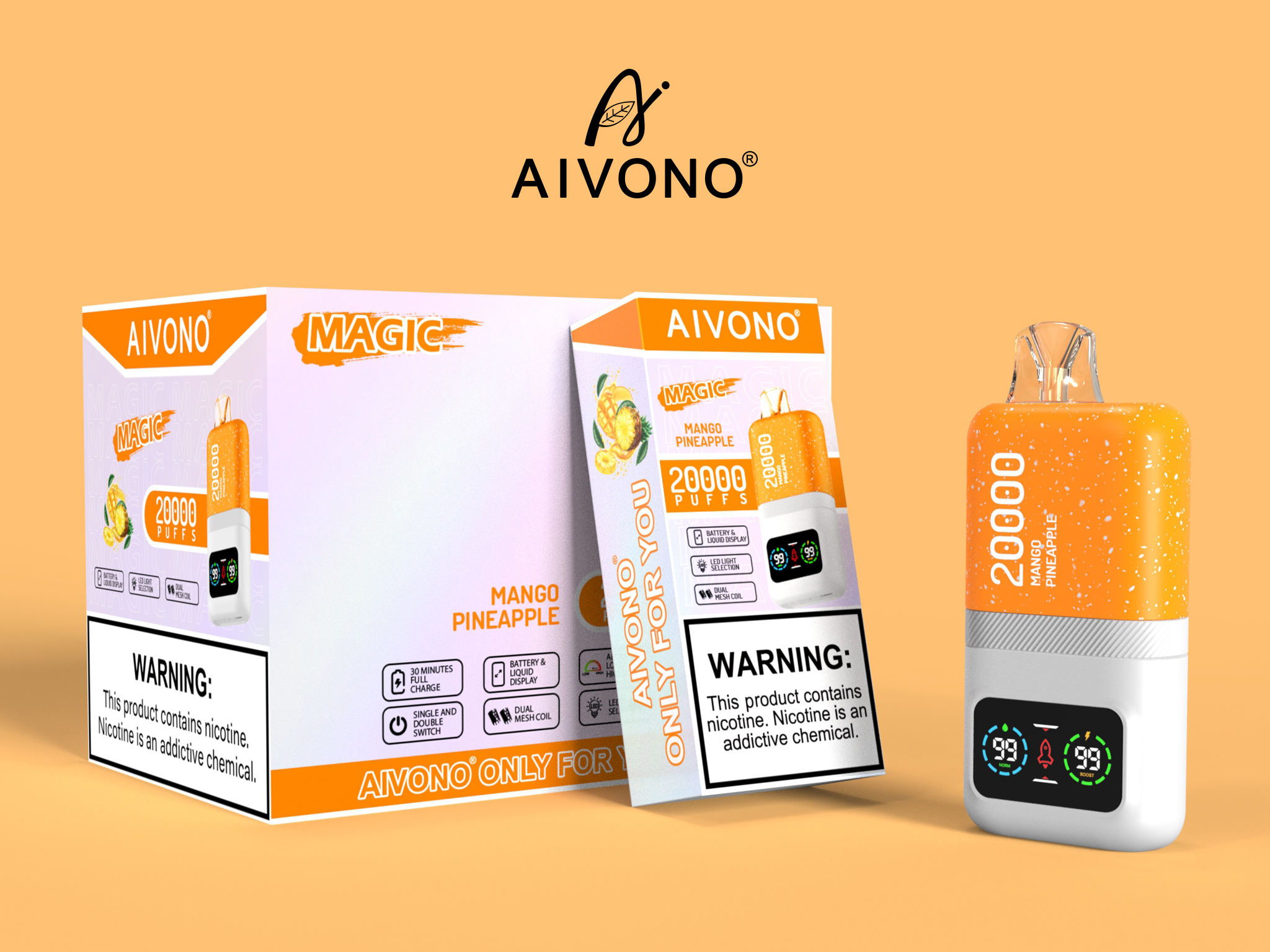 Best Aivono Aim Magic 20000 Puffs Electronic Cigarette Disposable Vapes with Nic