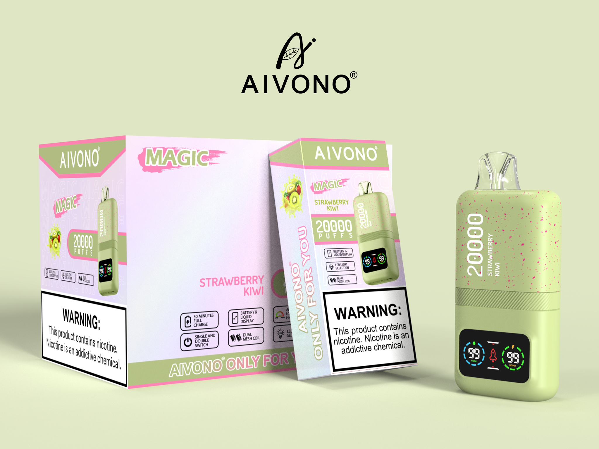 Best Aivono Aim Magic 20000 Puffs Electronic Cigarette Disposable Vapes with Nic