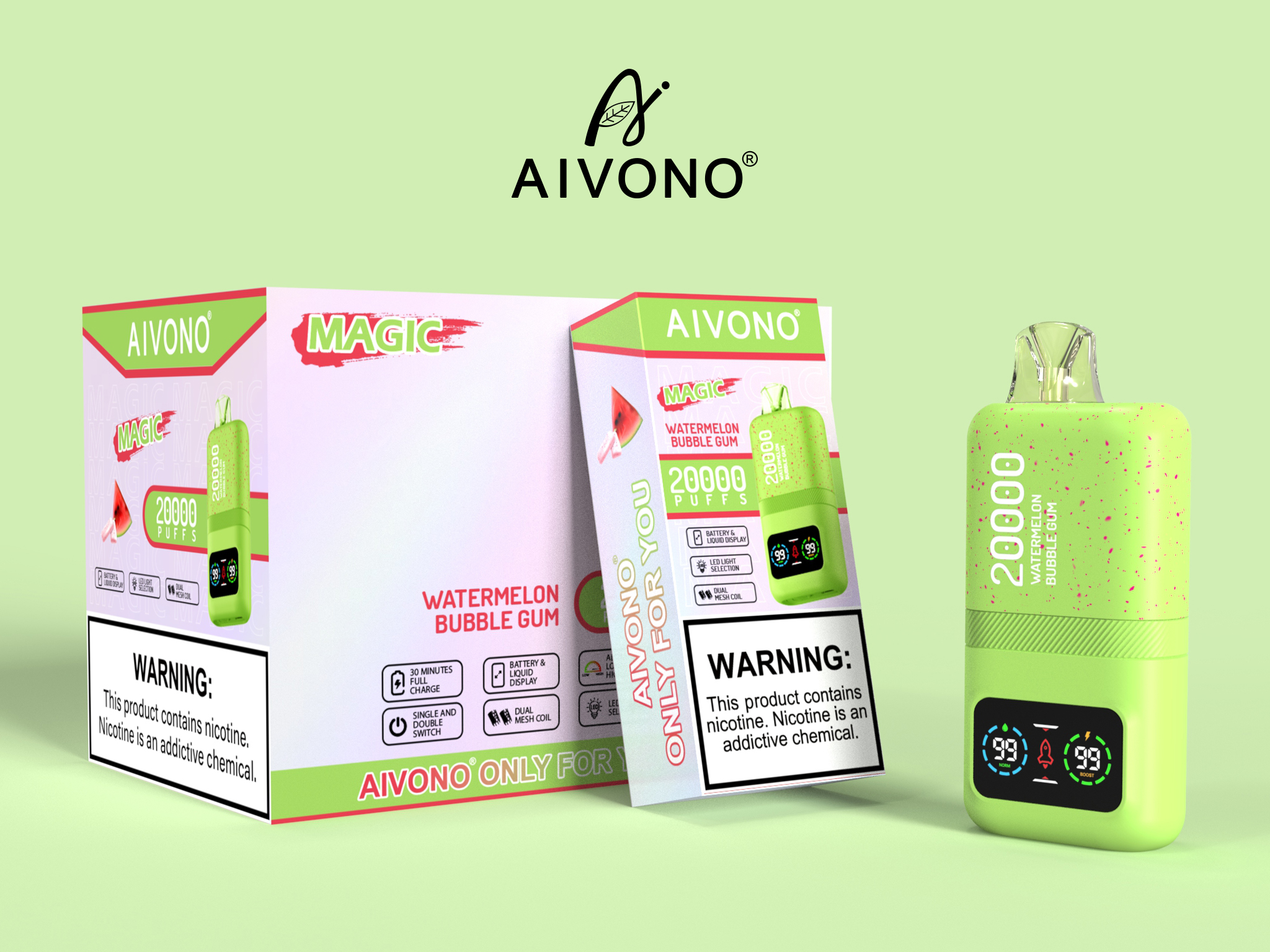 Best Aivono Aim Magic 20000 Puffs Electronic Cigarette Disposable Vapes with Nic