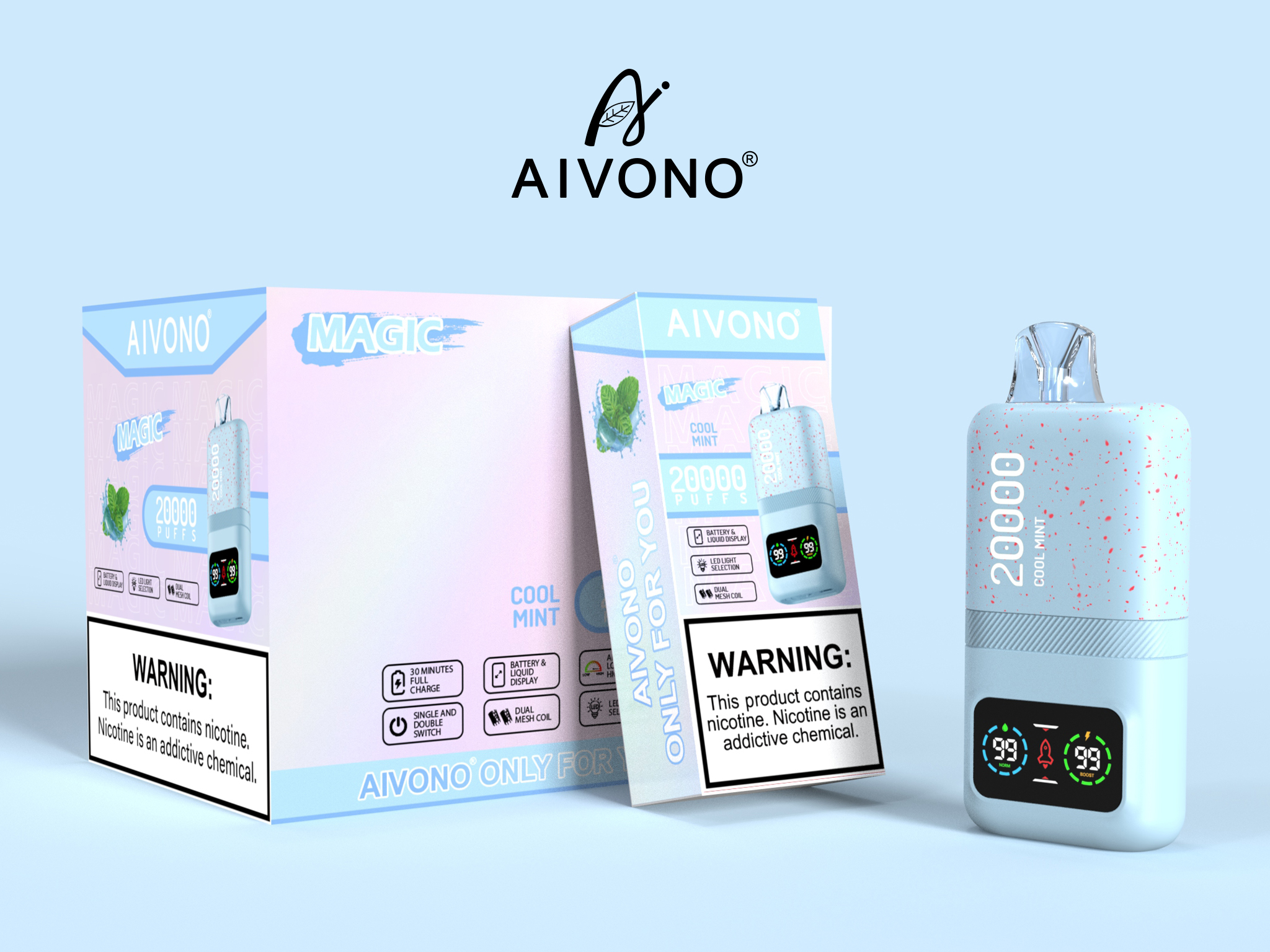 Best Aivono Aim Magic 20000 Puffs Electronic Cigarette Disposable Vapes with Nic