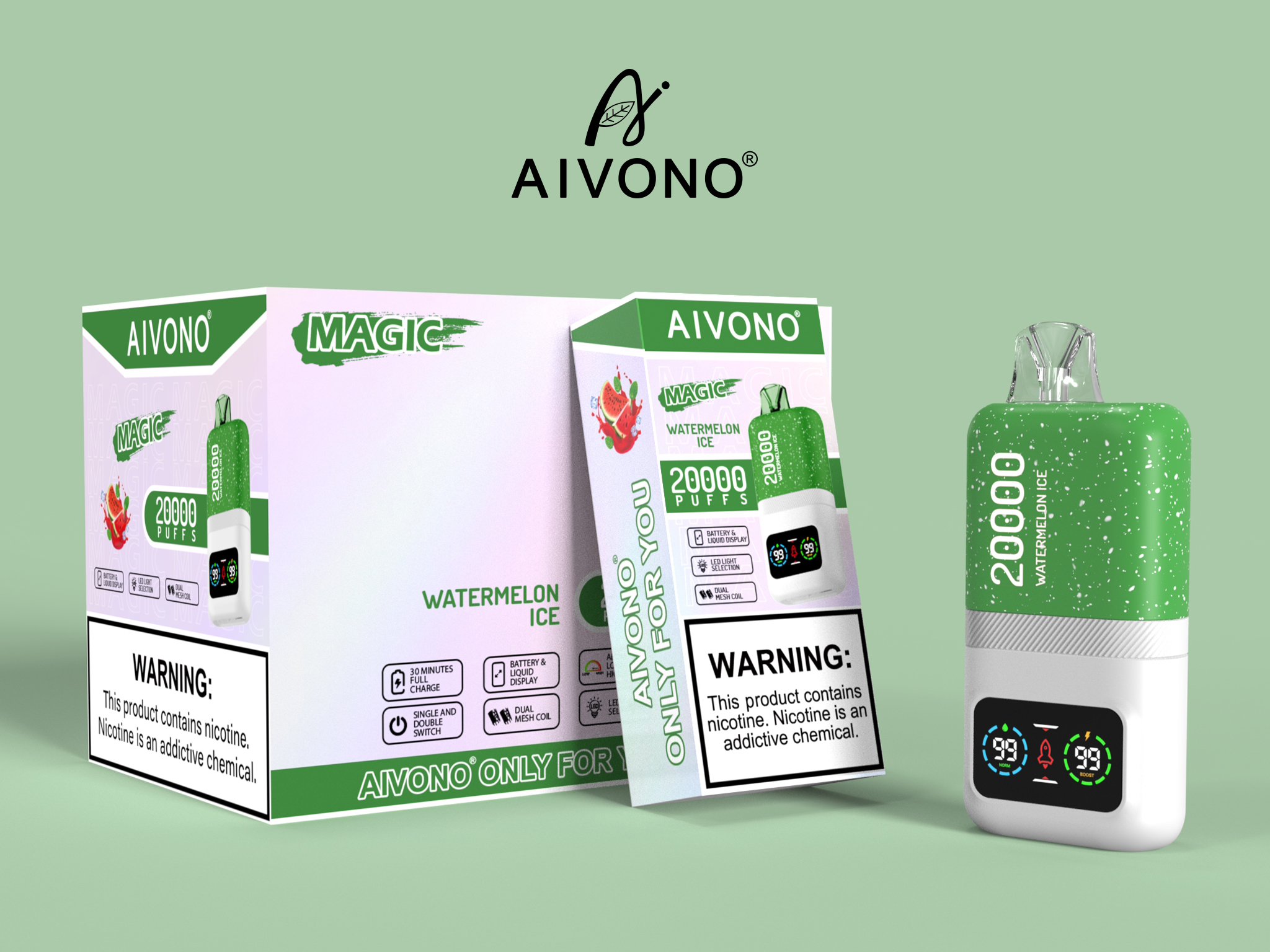 Best Aivono Aim Magic 20000 Puffs Electronic Cigarette Disposable Vapes with Nic