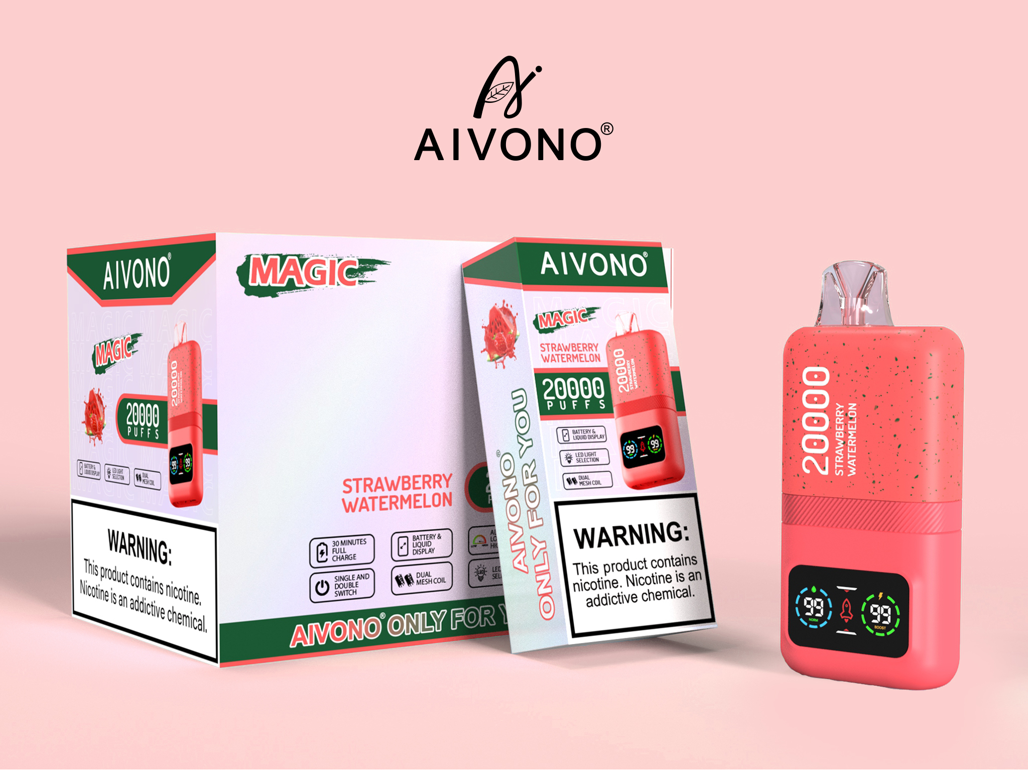 Best Aivono Aim Magic 20000 Puffs Electronic Cigarette Disposable Vapes with Nic