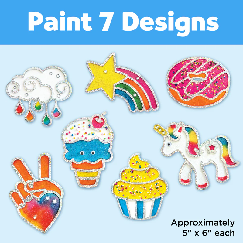 Rainbow Sprinkles Easy Sparkle Window Art - #6344000