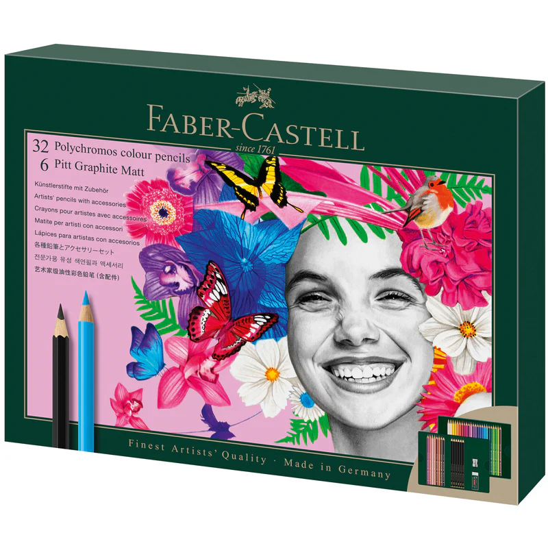 Polychromos & Graphite Matte, 40-Piece Gift Set - #210053