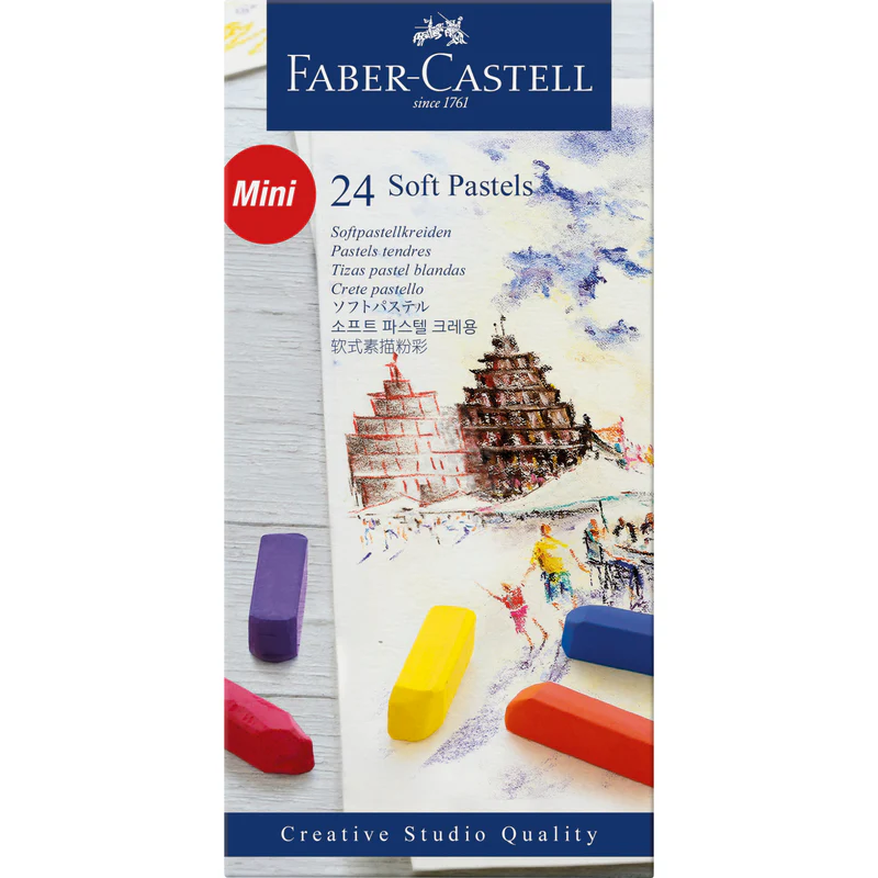 Soft Pastel Half Length Sticks - Box of 24 - #128224T