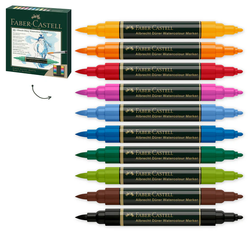 Albrecht Dürer Watercolor Markers, Wallet of 10 - #160310