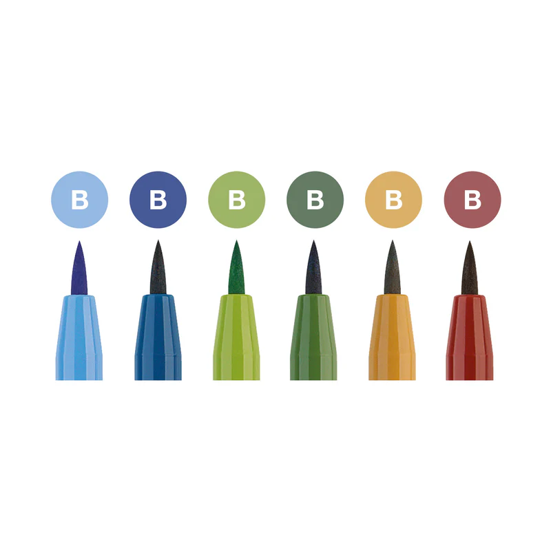 Pitt Artist Pen® Brush, Landscape - Wallet of 6 - #167105