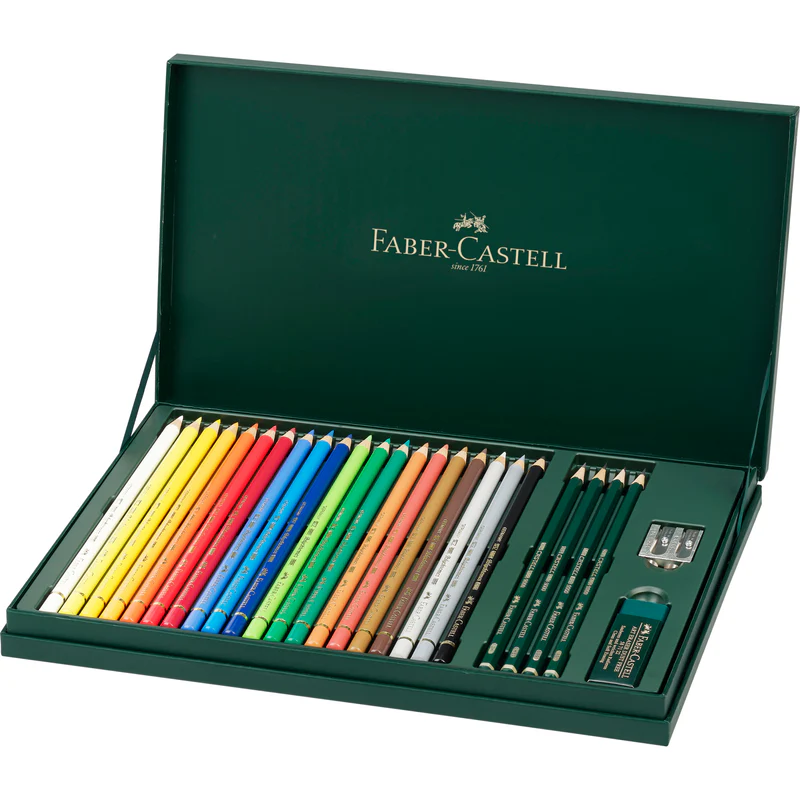 Polychromos Artists’ Color Pencils, 26-Piece Mixed Media Gift Set - #210051