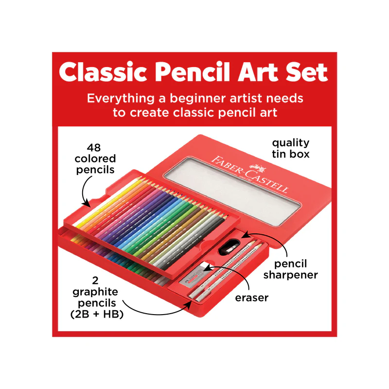 48 Classic Color Pencils & Accessories - Gift Set - #115888