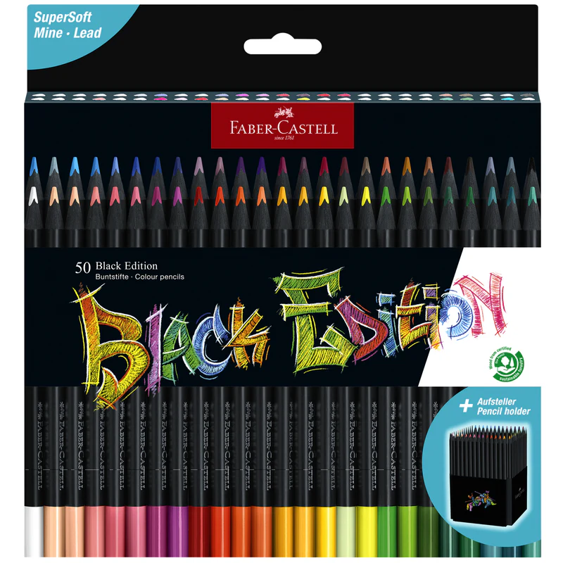 Black Edition Colored Pencils, Box of 50 - #116450