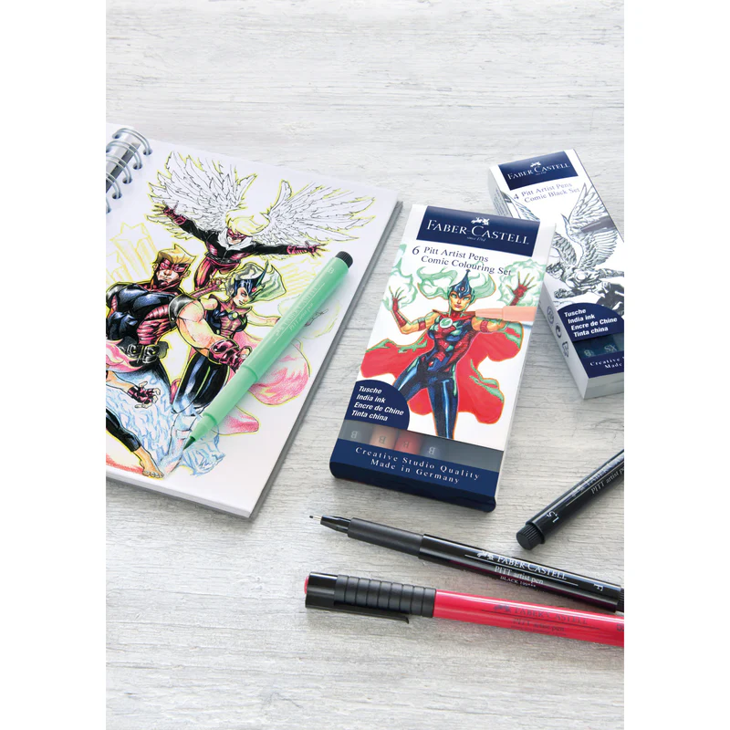 Pitt Artist Pen® Comic Shading Set - Wallet of 4 - #267195