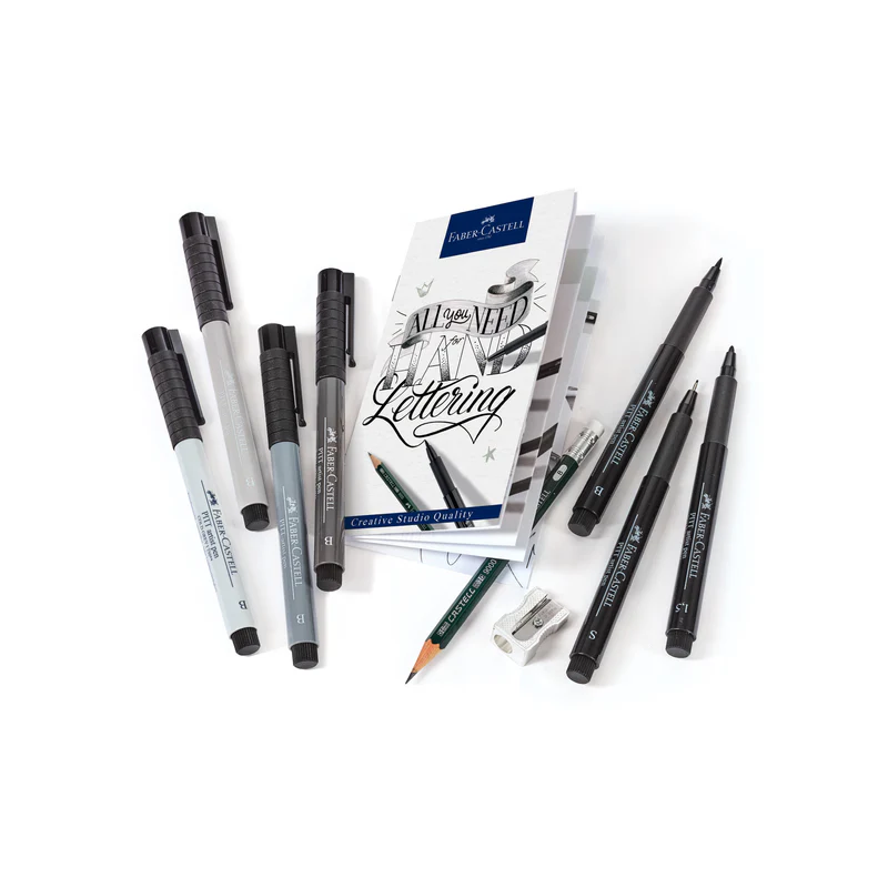 Pitt Artist Pen, Hand Lettering Starter Set - Wallet of 8 - #267118