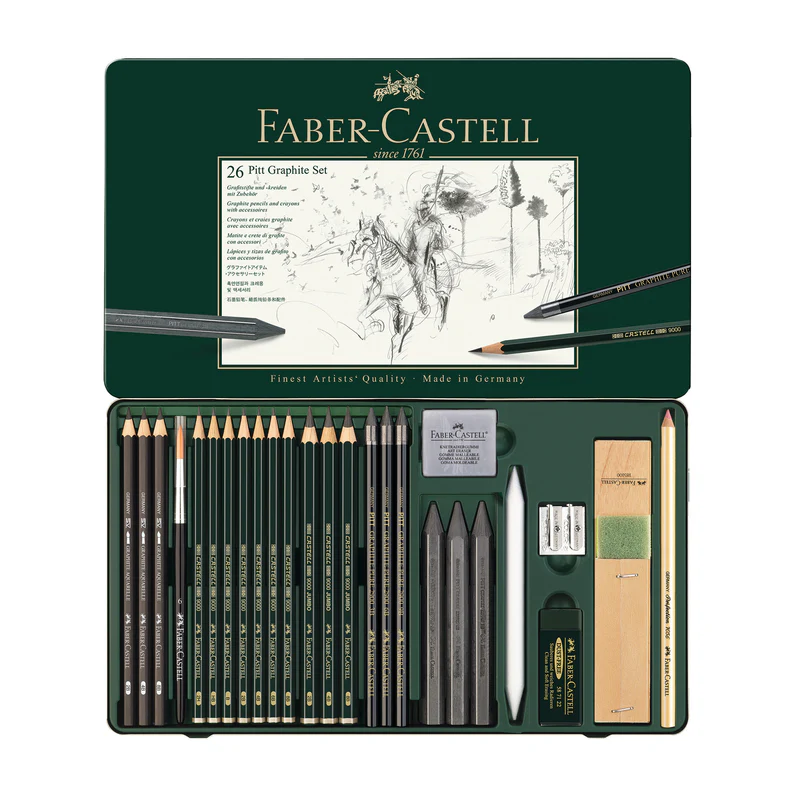 Pitt Graphite Set, Tin of 26 - #112974
