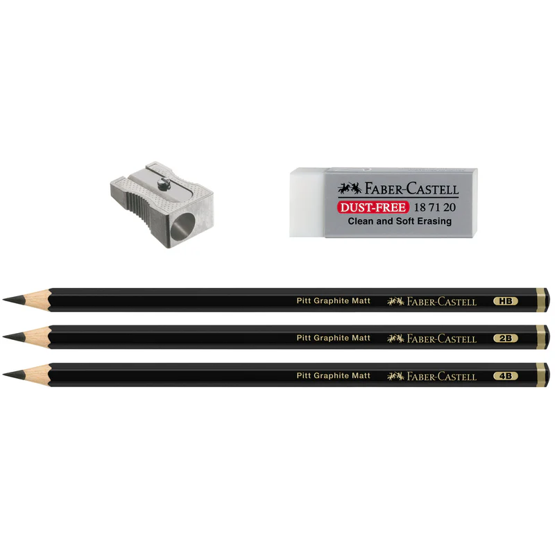 Pitt Graphite Matte, Sketching Set (HB, 2B, 4B) - #115296