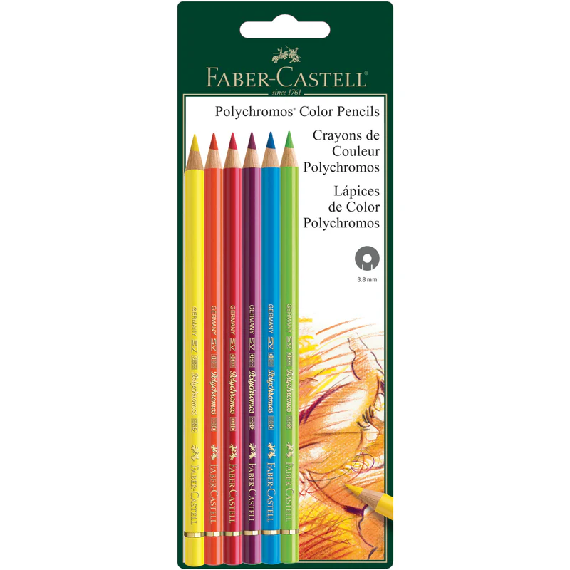 Polychromos® Artists' Color Pencils - Set of 6 - #800135