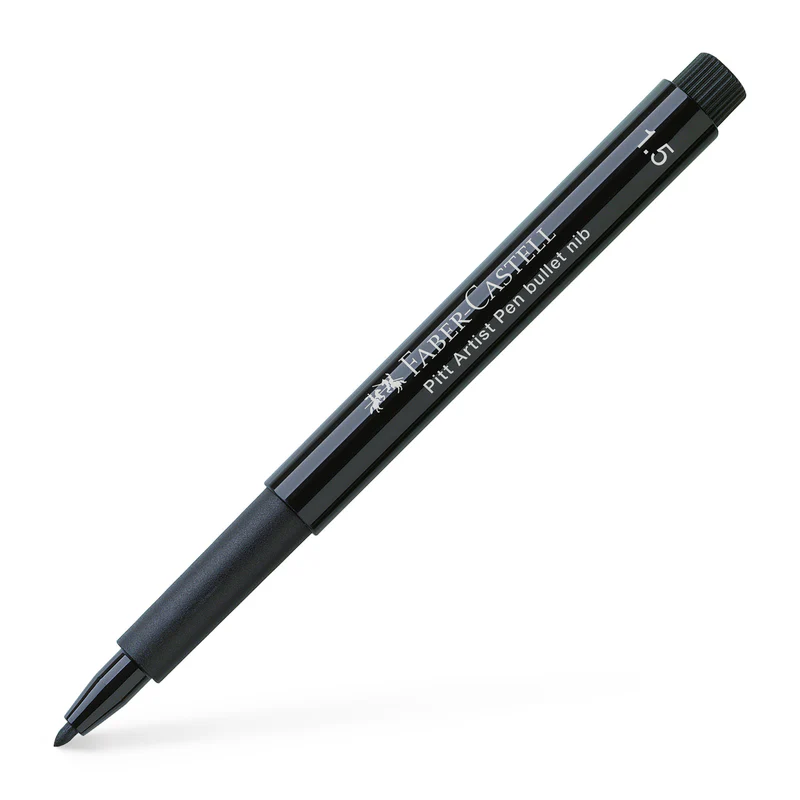 Pitt Artist Pen, Black & Grey - Wallet of 8 - #167171