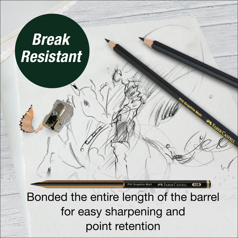 Pitt Graphite Matte, Sketching Set (2B, 6B, 10B, 14B) - #115298