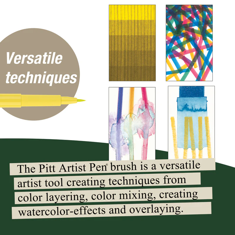Pitt Artist Pen, Brush - Pastel Wallet of 6 - #167163
