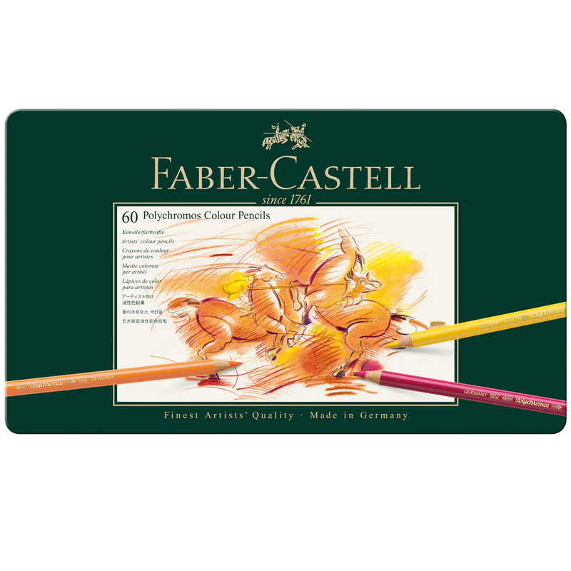 Polychromos Artists' Color Pencils, Tin of 60 - #110060