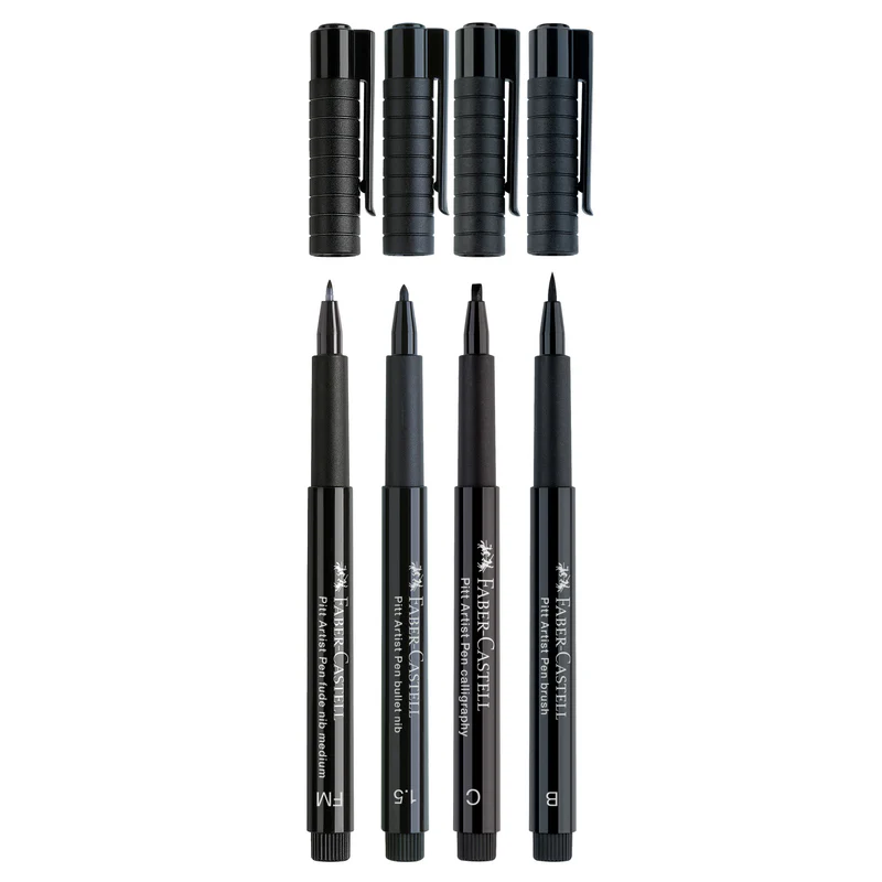 Pitt Artist Pen, #199 Black (1.5, B, C, FM) - #167153
