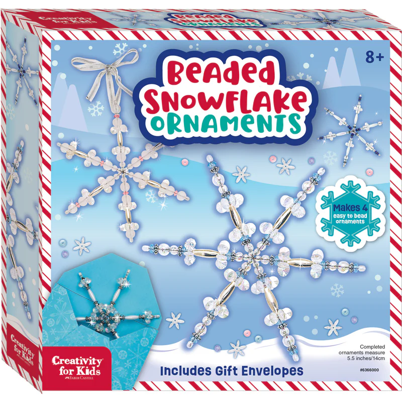Beaded Snowflake Ornaments - #6366000
