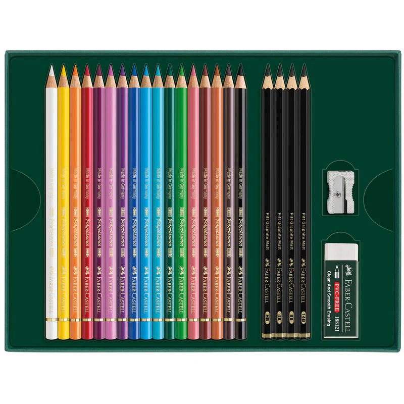 Polychromos & Graphite Matte, 23-Piece Gift Set - #210052