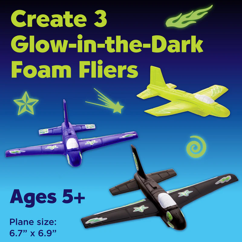 Stunt Squadron Glow in the Dark Foam Fliers - #6437000