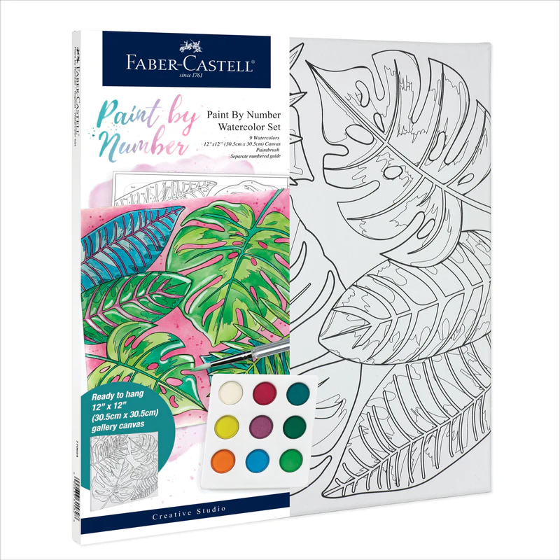 Watercolor Paint by Number Tropical - #770634