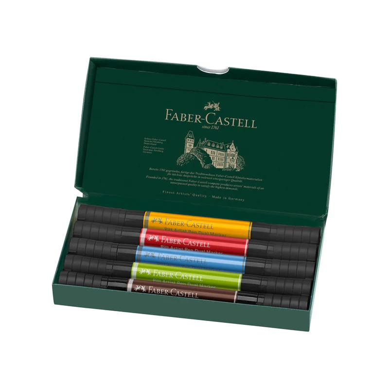 Pitt Artist Pen Dual Markers, Wallet of 5 - #162005