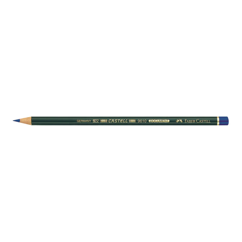 Castell Document Pencil Blue Indelible Box of 12 - #119151