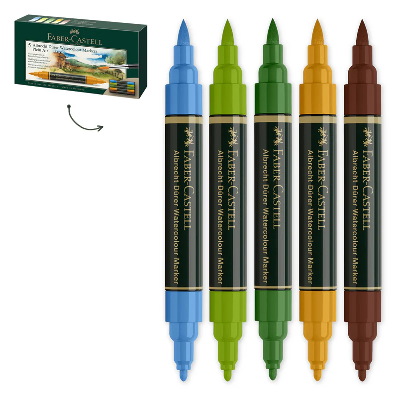 Albrecht Dürer Watercolor Markers, Plein Air - Wallet of 5 - #160309