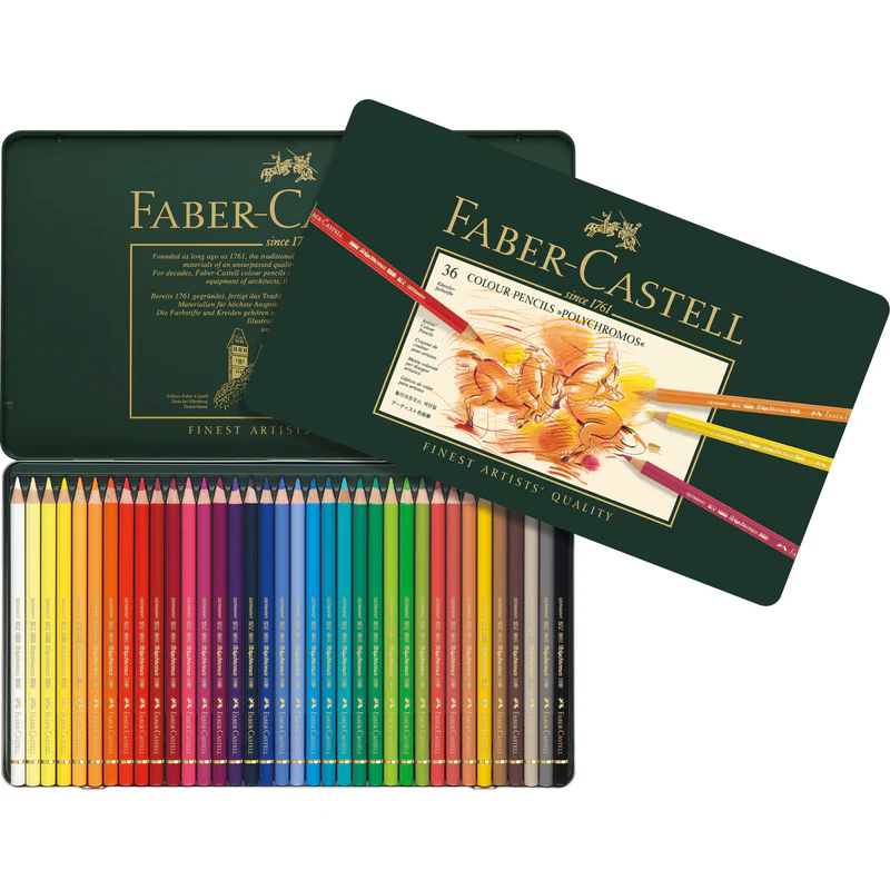 Polychromos Artists' Color Pencils, Tin of 36 - #110036